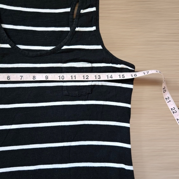 Express Sleeveless Black and White Striped High Low Midi Dress Size Large - Picture 7 of 9